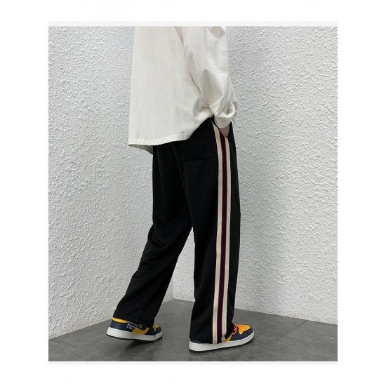  Versatile Casual Striped Women's Long Pants