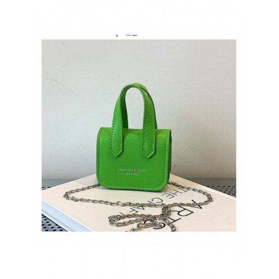  PU Pure Color Small Handbag For Women