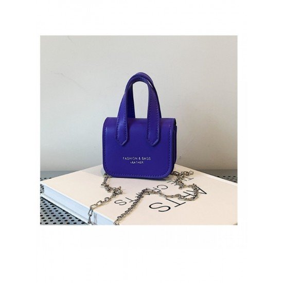  PU Pure Color Small Handbag For Women