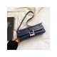  PU Pure Color Baguette Bag For Women 