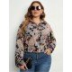  Casual Printing Long Sleeve Women's Shirt