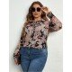  Casual Printing Long Sleeve Women's Shirt