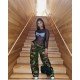  2022 Street Style Low Waist Camouflage Casual Pants