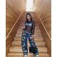  2022 Street Style Low Waist Camouflage Casual Pants