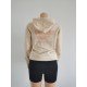  Women's Fashion Letter Printing Hooded Top