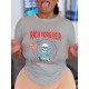 Funny Skull Graphic Short Sleeve T Shirts For Women