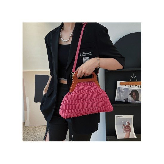 Patch Stylish Black Shoulder Handbags