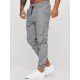 Casual Plaid Drawstring Men Long Pants