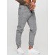 Casual Plaid Drawstring Men Long Pants