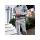 Contrast Color Workout Long Tracksuit Outfit Sets