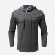 Casual Hooded Collar White Fall Tops For Men