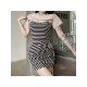 Casual Striped 2 Piece Dresses Sets For Summer