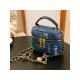  Fashion Letter Printed Chain Zipper Bucket Bag