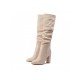  Pure Color Suede High Boots For Women