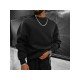 Simple Design Solid Loose Sweatshirts For Men