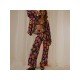 Summer Casual Printing Long-sleeved 2 Piece Trouser Sets