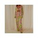 Summer Casual Printing Long-sleeved 2 Piece Trouser Sets