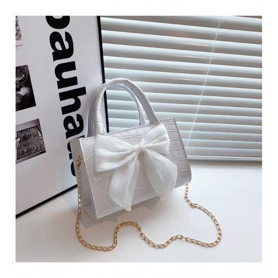  PU Bow Shoulder Bag For Women