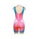 Backless Color Blocking Sleeveless Short Rompers