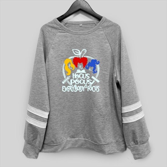 Printed Gray Casual Fall Sweatshirts