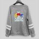 Printed Gray Casual Fall Sweatshirts