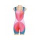 Backless Color Blocking Sleeveless Short Rompers