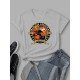 Halloween Pumpkin Graphic Short Sleeve Women T Shirts