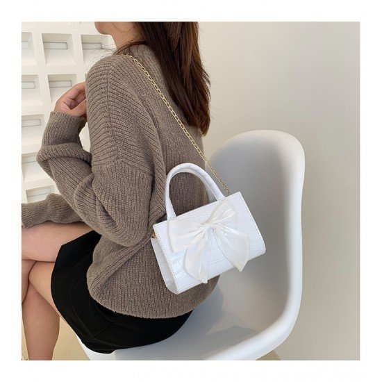  PU Bow Shoulder Bag For Women