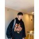  Casual Versatile Letter Printing Long Sleeve Men's Hoodie