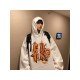  Casual Versatile Letter Printing Long Sleeve Men's Hoodie