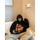  Casual Versatile Letter Printing Long Sleeve Men's Hoodie