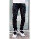  Fashion Printing Ripped Men's Denim Jeans