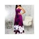  Fashion Backless Printing Sleeveless Dress For Women