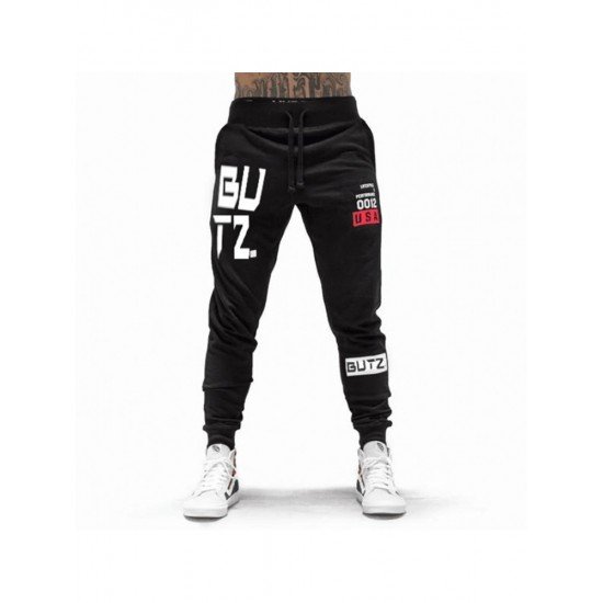  Casual Letter Long Pants For Men