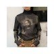 Turtle Neck Designer Printed Long Sleeve Ladies Tops