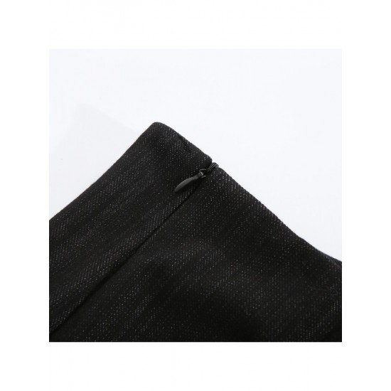 Black Stylish Ruched Skirts For Women