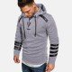 Patchwork Long Sleeve Men Hoodies Tops