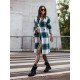  2022 Loose Mid-Length Plaid Wool Coats