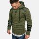 Patchwork Long Sleeve Men Hoodies Tops