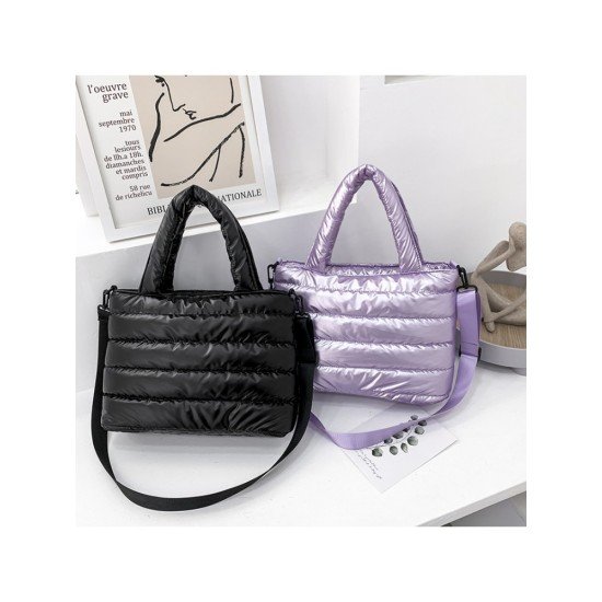 Nylon Large Capacity Cotton Shoulder Handbags