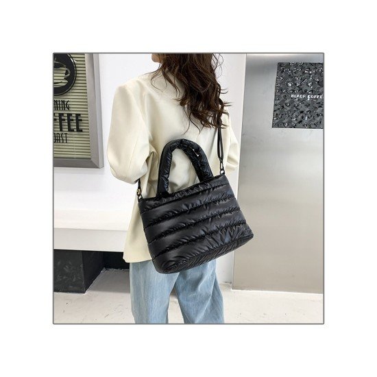 Nylon Large Capacity Cotton Shoulder Handbags