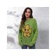  Casual Jacquard Weave Smiling Face Sweater