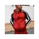  Casual Contrast Color Men's Long Sleeve Hoodie