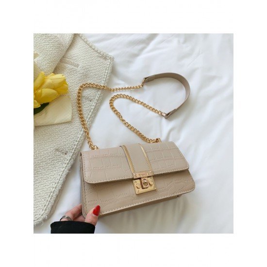  PU Pure Color Shoulder Bag For Women