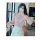  2022 Lace Embroidery Women's Long Sleeve Shirt