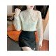  2022 Lace Embroidery Women's Long Sleeve Shirt