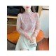  2022 Lace Embroidery Women's Long Sleeve Shirt