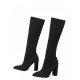 Fall Pure Color Chunky Knee Length High Boots