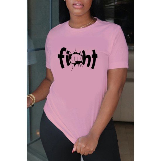 Printed Women Simple Casual Summer Tee Shirts