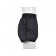 Casual Black Rhombus Lattice Cotton Shorts With Pockets